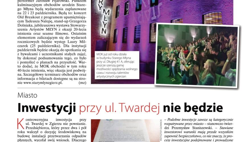 Najnowszy numer magazynu ZGIERZ-MOJA PRZESTRZEŃ