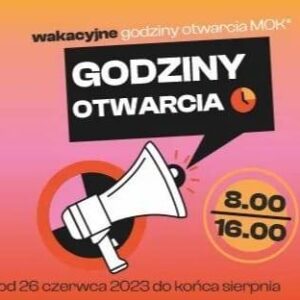 Wakacyjne godziny pracy