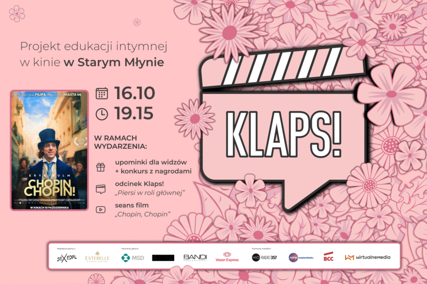 Pierwszy „Klaps” – rusza projekt edukacji intymnej w kinie w Starym Młynie
